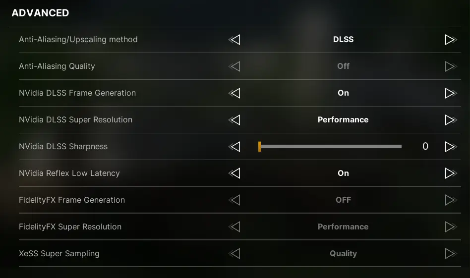 Advanced Settings